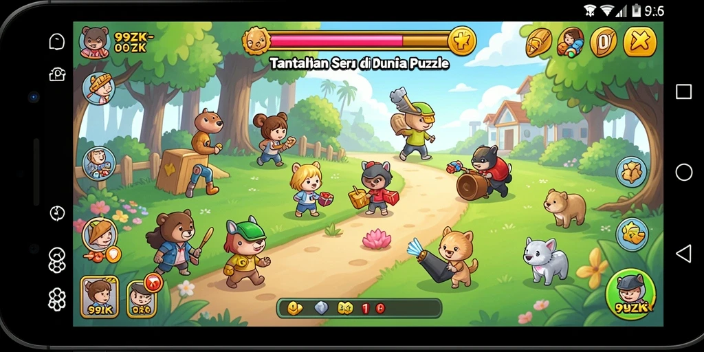 Tampilan menarik dari gameplay 99ZK yang mengasyikkan.