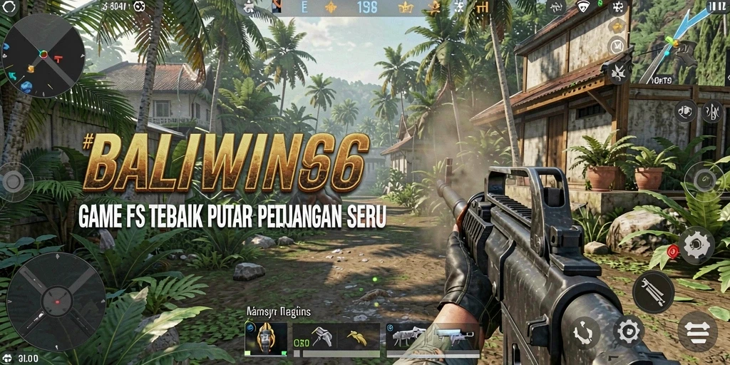 Screenshot gameplay BALIWIN66 menampilkan aksi tembak-menembak yang intens.
