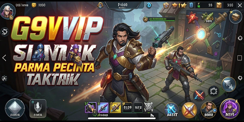 Gameplay G9VIP dengan pertempuran strategi yang mendebarkan.