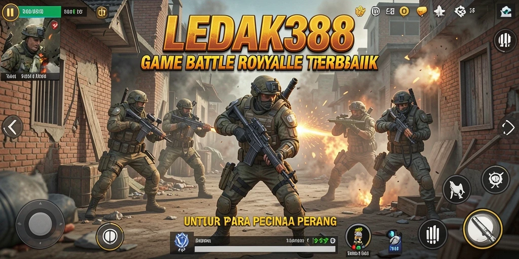 Tampilan intens dari pertempuran di LEDAK388 dengan grafis menakjubkan.