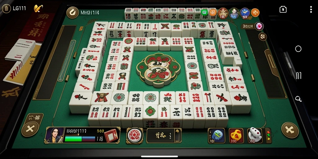 Tampilan gameplay seru dari LG111 menunjukkan strategi Mahjong yang menantang.