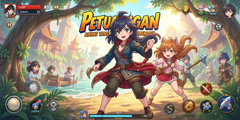 Tampilan memukau dari permainan anime yang penuh aksi.