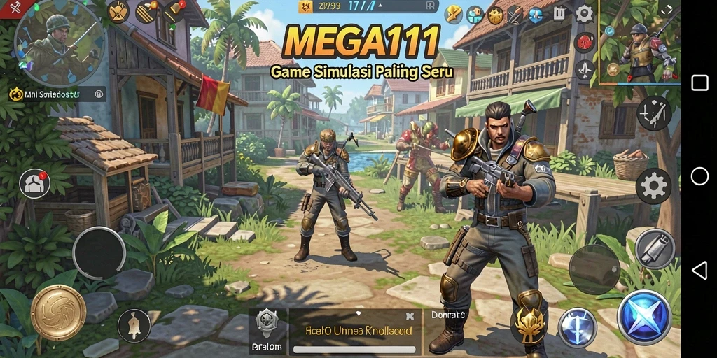 Tampilan gameplay seru dan interaktif di MEGA111.