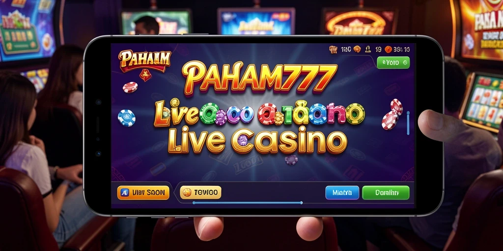 Tampilan menarik dan interaktif dari permainan Live Casino PAHAM777.