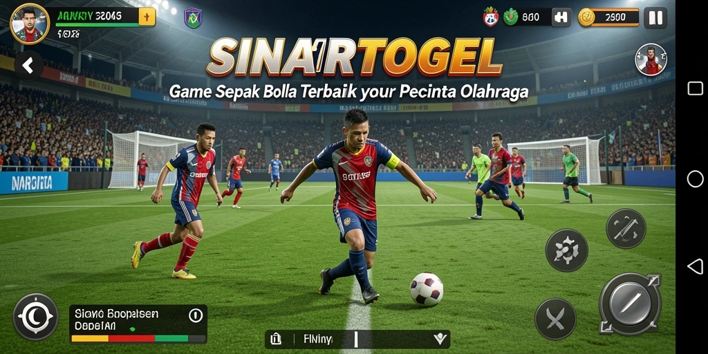 Screenshot gameplay SINARTOGEL yang menampilkan pertempuran di lapangan hijau.