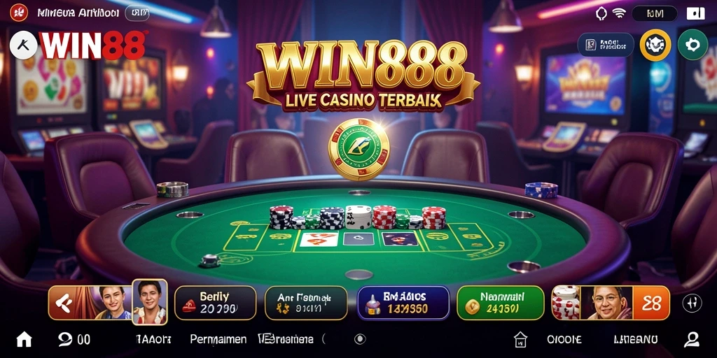 Tampilan gameplay yang menarik dan interaktif di Live Casino.